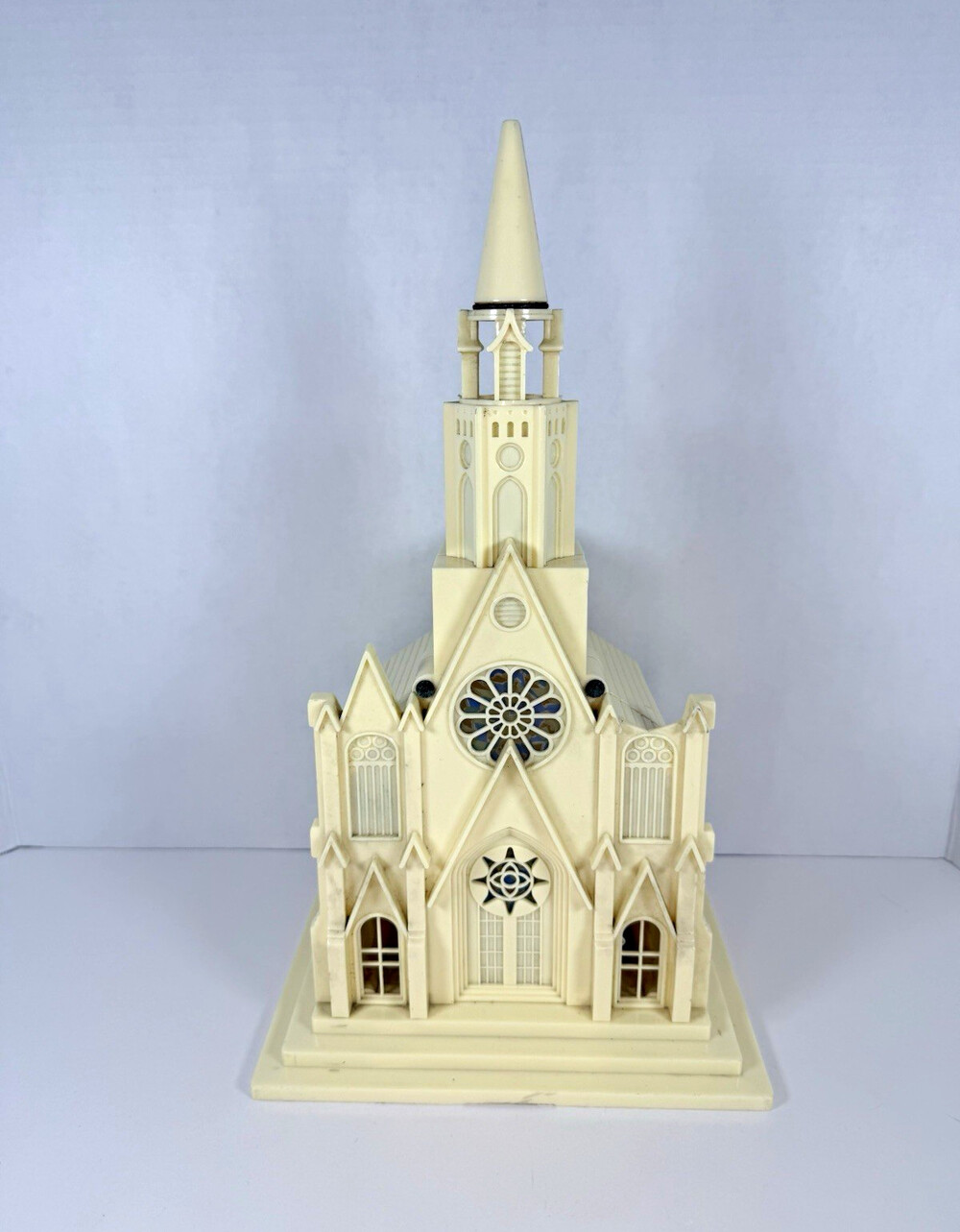 1950  Raylite Plastic Lighted Musical Church Cathedral As-Is Parts Repair